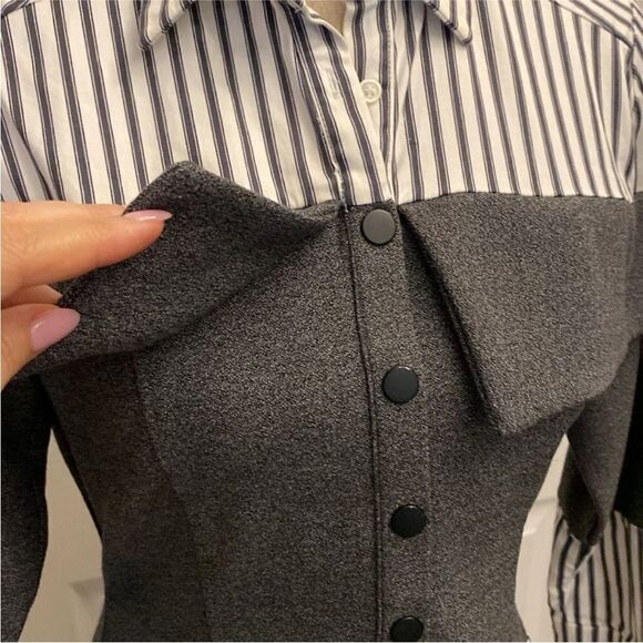 New York Company Striped Black and White Women's Top, S - Picture 4 of 8